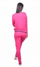 Bluza de pijama dama SARA, din lana merinos 100%, culoare roz